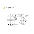 Luz de advertência de empilhadeira LTE-2071 10W IP45